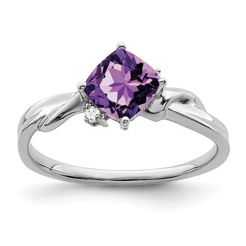 14k-white-gold-cushion-amethyst-and-diamond-ring-SolomonJeweler-Wichita-KS-CustomJewelry
