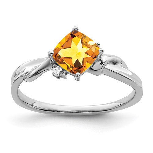 14k-white-gold-cushion-citrine-and-diamond-ring-SolomonJeweler-Wichita-KS-CustomJewelry