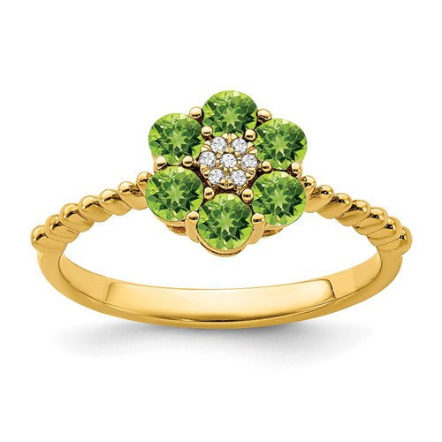 14k-peridot-and-diamond-floral-ring-SolomonJeweler-Wichita-KS-CustomJewelry