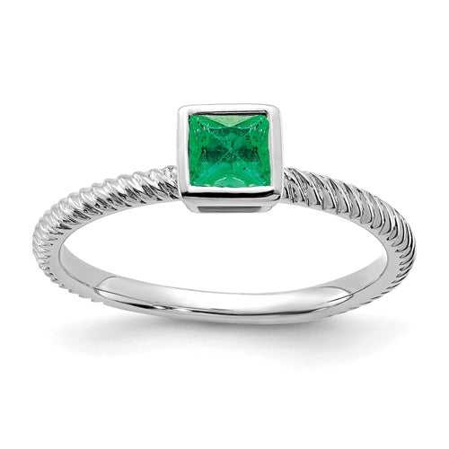 14k-white-gold-square-bezel-emerald-ring-SolomonJeweler-Wichita-KS-CustomJewelry
