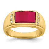14k-created-ruby-and-diamond-mens-ring-SolomonJeweler-Wichita-KS-CustomJewelry
