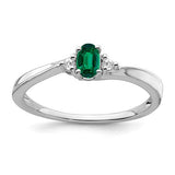 14k-white-gold-created-emerald-and-diamond-ring-SolomonJeweler-Wichita-KS-CustomJewelry