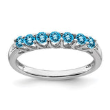 14k-white-gold-blue-topaz-and-diamond-7-stone-ring-SolomonJeweler-Wichita-KS-CustomJewelry