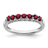 14k-white-gold-created-ruby-and-diamond-7-stone-ring-SolomonJeweler-Wichita-KS-CustomJewelry