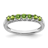 14k-white-gold-peridot-and-diamond-7-stone-ring-SolomonJeweler-Wichita-KS-CustomJewelry