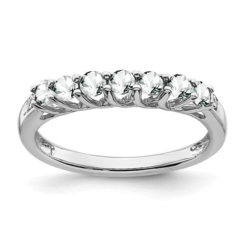 14k-white-gold-white-topaz-and-diamond-7-stone-ring-SolomonJeweler-Wichita-KS-CustomJewelry