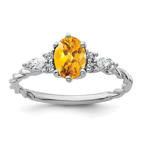 14k-white-gold-polished-diamond-and-citrine-twisted-ring-SolomonJeweler-Wichita-KS-CustomJewelry