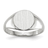 14k white gold signet ring with a 9x9mm closed back design, crafted by Solomon Jewelers, showcasing a polished, elegant jewelry piece.