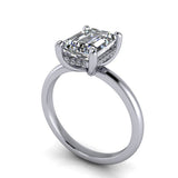 2.11 Ctw Hidden Halo Radiant Cut Lab Grown Diamond Engagement Ring (VS1-G)