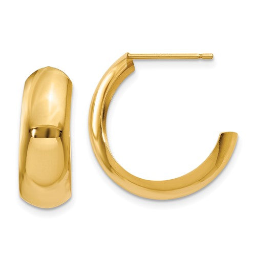 14k-polished-6-5mm-j-hoop-earrings-SolomonJeweler-Wichita-KS-CustomJewelry
