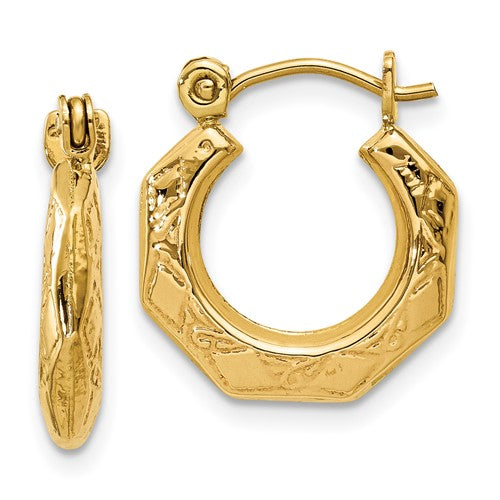 14k-polished-patterned-hollow-hoop-earrings-SolomonJeweler-Wichita-KS-CustomJewelry