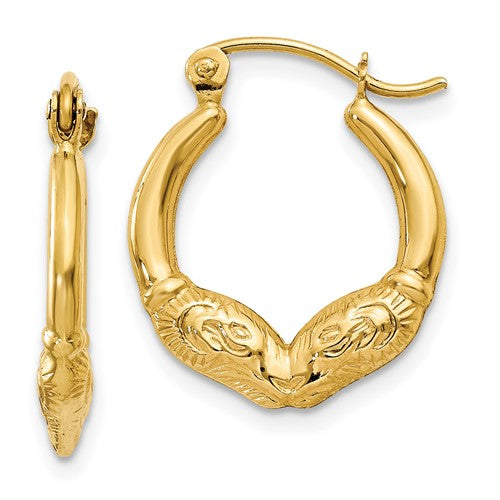 14k-ram-head-hoop-earrings-SolomonJeweler-Wichita-KS-CustomJewelry