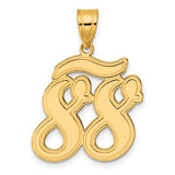 14k-brushed-border-script-number-88-pendant-SolomonJeweler-Wichita-KS-CustomJewelry