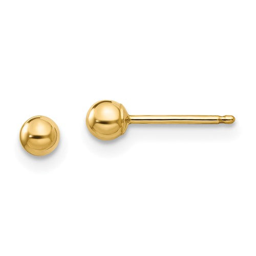 14k-madi-k-polished-3mm-ball-post-earrings-SolomonJeweler-Wichita-KS-CustomJewelry