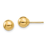 14k-madi-k-polished-6mm-ball-post-earrings-SolomonJeweler-Wichita-KS-CustomJewelry