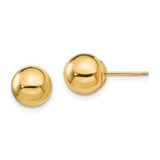 14k-madi-k-polished-8mm-ball-post-earrings-SolomonJeweler-Wichita-KS-CustomJewelry