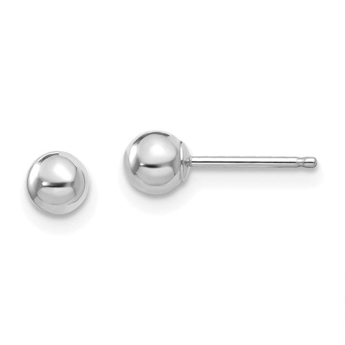 14k-white-gold-madi-k-polished-4mm-ball-post-earrings-SolomonJeweler-Wichita-KS-CustomJewelry