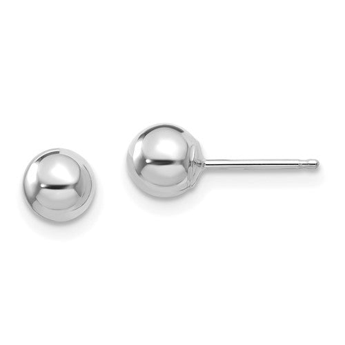 14k-white-gold-madi-k-polished-5mm-ball-post-earrings-SolomonJeweler-Wichita-KS-CustomJewelry
