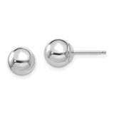 14k-white-gold-madi-k-polished-7mm-ball-post-earrings-SolomonJeweler-Wichita-KS-CustomJewelry