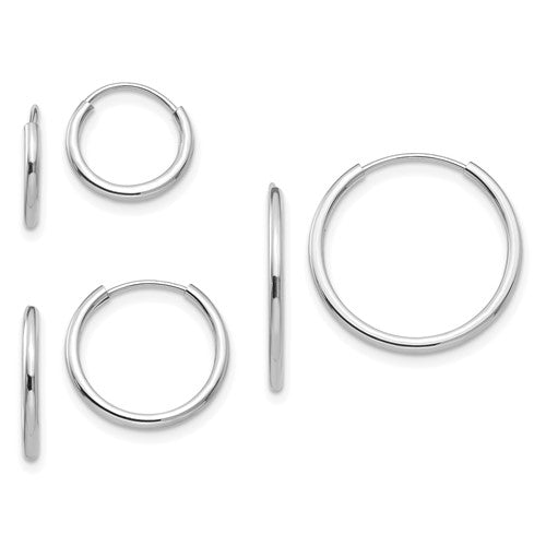 14k-white-gold-madi-k-endless-hoop-3-pair-earring-set-SolomonJeweler-Wichita-KS-CustomJewelry