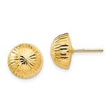 14k-madi-k-polished-diamond-cut-10mm-button-post-earrings-SolomonJeweler-Wichita-KS-CustomJewelry
