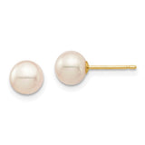 14k-madi-k-6-7mm-white-round-freshwater-cultured-pearl-stud-post-earrings-SolomonJeweler-Wichita-KS-CustomJewelry