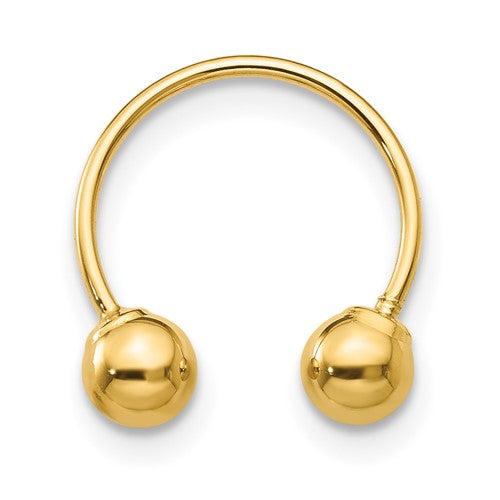 14k-madi-k-single-beaded-half-hoop-screwback-earring-SolomonJeweler-Wichita-KS-CustomJewelry