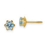 14k-madi-k-4mm-cz-birthstone-mar-screwback-earrings-SolomonJeweler-Wichita-KS-CustomJewelry