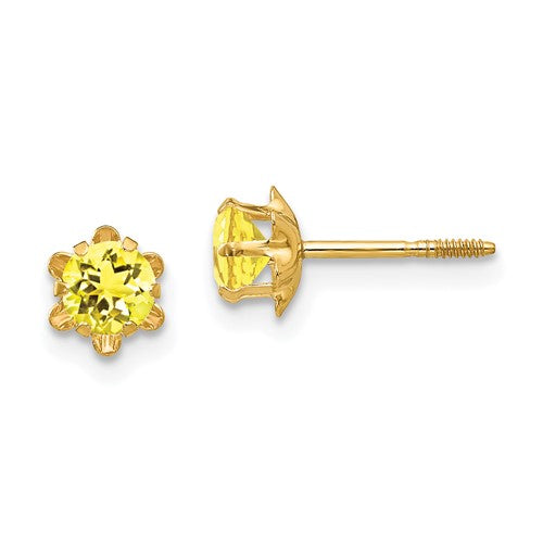 14k-madi-k-4mm-cz-birthstone-nov-screwback-earrings-SolomonJeweler-Wichita-KS-CustomJewelry