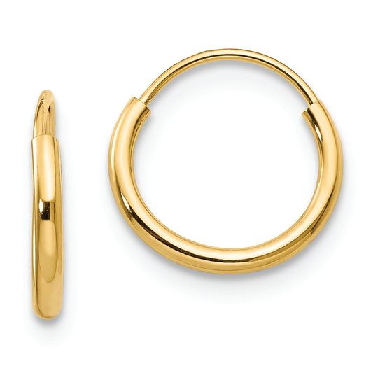 14k Madi K Endless Hoop Earrings - Solomon Jewelers