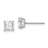 14k-white-gold-madi-k-5mm-square-cz-post-earrings-SolomonJeweler-Wichita-KS-CustomJewelry