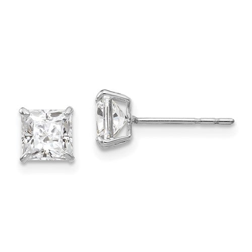 14k-white-gold-madi-k-5mm-square-cz-post-earrings-SolomonJeweler-Wichita-KS-CustomJewelry