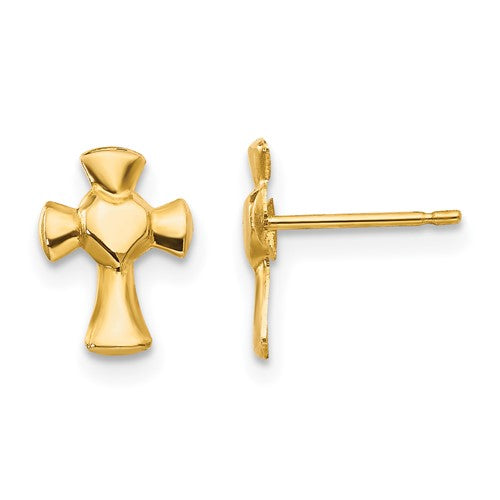 14k-madi-k-heart-cross-post-earrings-SolomonJeweler-Wichita-KS-CustomJewelry