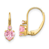 14k-madi-k-pink-cz-heart-leverback-earrings-SolomonJeweler-Wichita-KS-CustomJewelry