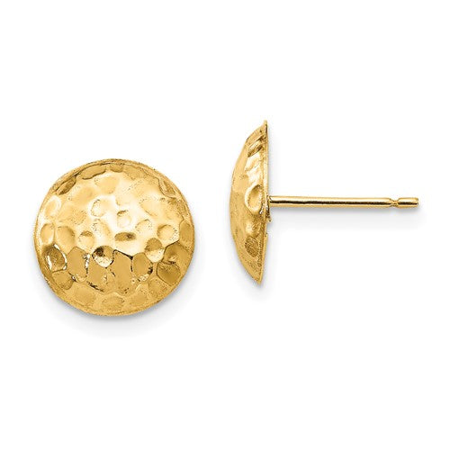 14k-madi-k-puffed-round-post-earrings-SolomonJeweler-Wichita-KS-CustomJewelry