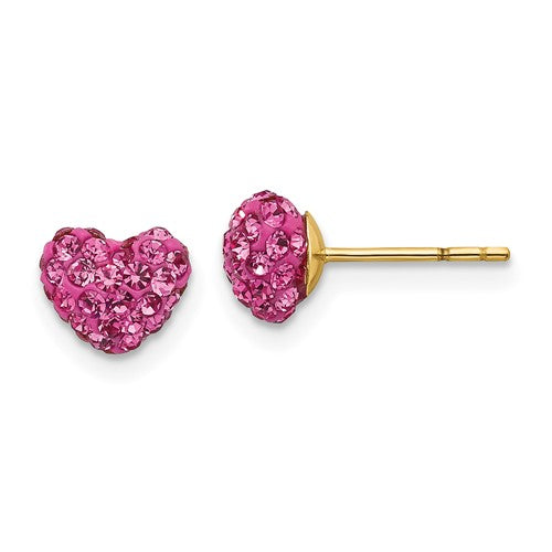 14k-madi-k-post-multi-pink-crystal-heart-earrings-SolomonJeweler-Wichita-KS-CustomJewelry