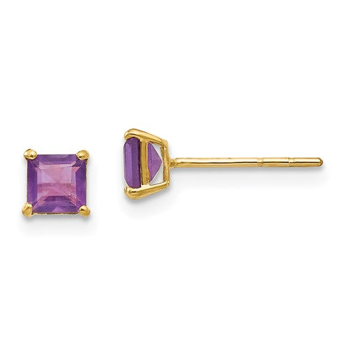 14k-madi-k-amethyst-4mm-square-post-earrings-SolomonJeweler-Wichita-KS-CustomJewelry