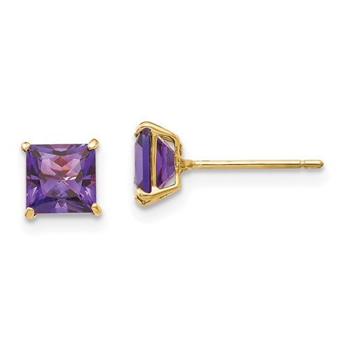 14k-madi-k-amethyst-5mm-square-post-earrings-SolomonJeweler-Wichita-KS-CustomJewelry