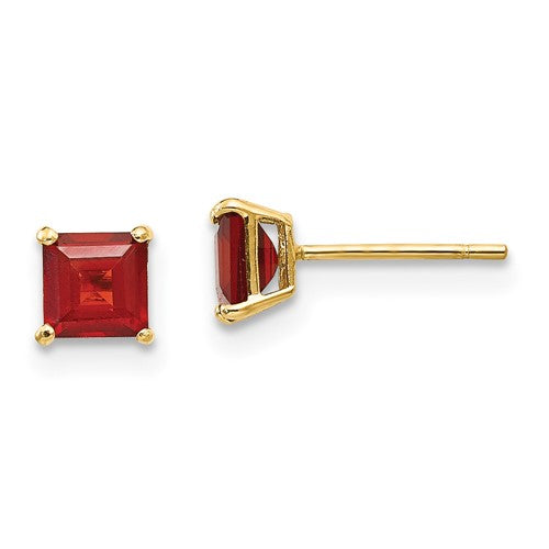 14k-madi-k-garnet-4mm-square-post-earrings-SolomonJeweler-Wichita-KS-CustomJewelry