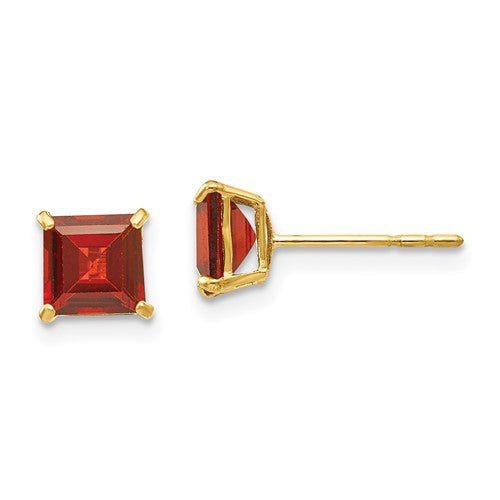 14k-madi-k-garnet-5mm-square-post-earrings-SolomonJeweler-Wichita-KS-CustomJewelry