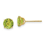 14k-madi-k-round-peridot-6mm-post-earrings-SolomonJeweler-Wichita-KS-CustomJewelry