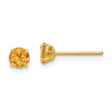 14k-madi-k-round-citrine-4mm-post-earrings-SolomonJeweler-Wichita-KS-CustomJewelry
