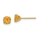 14k-madi-k-round-citrine-5mm-post-earrings-SolomonJeweler-Wichita-KS-CustomJewelry