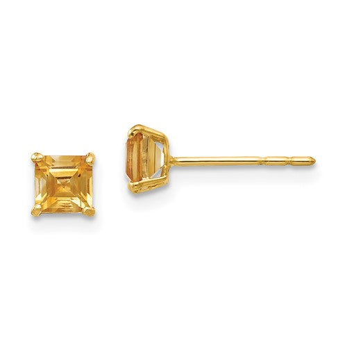 14k-madi-k-citrine-4mm-square-post-earrings-SolomonJeweler-Wichita-KS-CustomJewelry