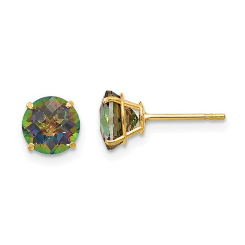14k-madi-k-round-mystic-topaz-6mm-post-earrings-SolomonJeweler-Wichita-KS-CustomJewelry
