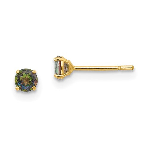 14k-madi-k-round-mystic-topaz-3mm-post-earrings-SolomonJeweler-Wichita-KS-CustomJewelry
