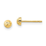 14k-madi-k-diamond-cut-3mm-half-ball-post-earrings-SolomonJeweler-Wichita-KS-CustomJewelry
