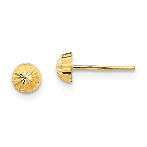 14k-madi-k-diamond-cut-4mm-half-ball-post-earrings-SolomonJeweler-Wichita-KS-CustomJewelry