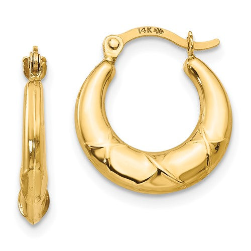 14k-madi-k-hollow-x-hoop-earrings-SolomonJeweler-Wichita-KS-CustomJewelry
