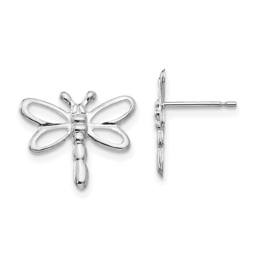 14k-white-gold-madi-k-polished-dragonfly-earrings-SolomonJeweler-Wichita-KS-CustomJewelry